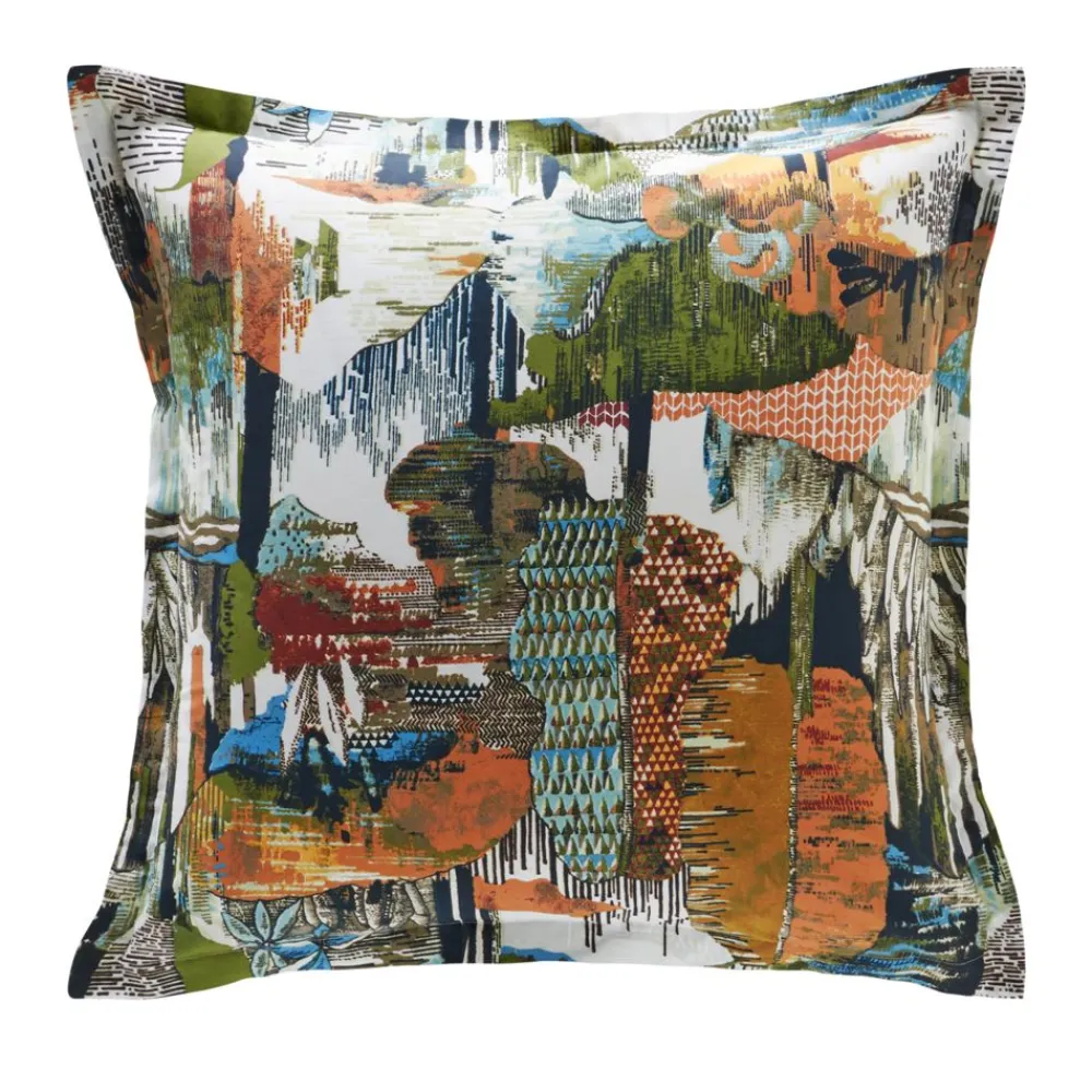 Becquet Linge de lit imprimé arbres multicolores - CRÉATION< Les Matières|Housse De Couette