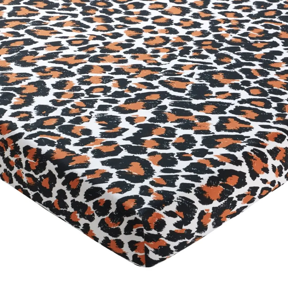 Becquet Linge de lit imprimé feuilles et motifs léopards - CRÉATION< Les Matières|Housse De Couette