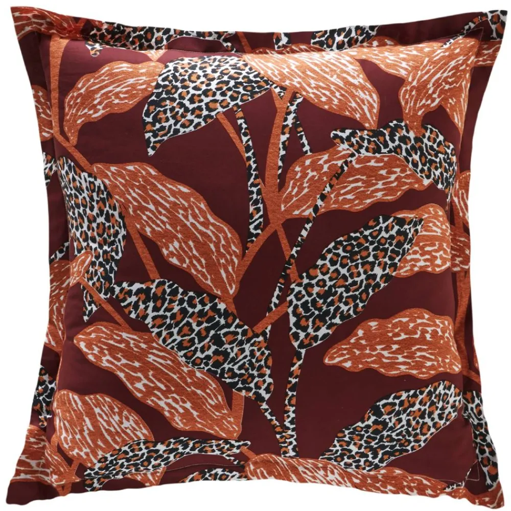 Becquet Linge de lit imprimé feuilles et motifs léopards - CRÉATION< Les Matières|Housse De Couette