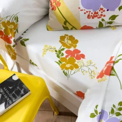 Becquet Linge de lit imprimé fleuri - CRÉATION< Housse De Couette|Linge De Lit Fantaisie, Linge De Lit Brodé