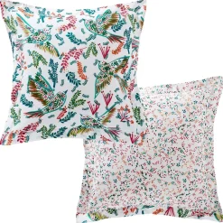 Becquet Linge de lit imprimé oiseaux - CRÉATION< Housse De Couette|Linge De Lit Fantaisie, Linge De Lit Brodé