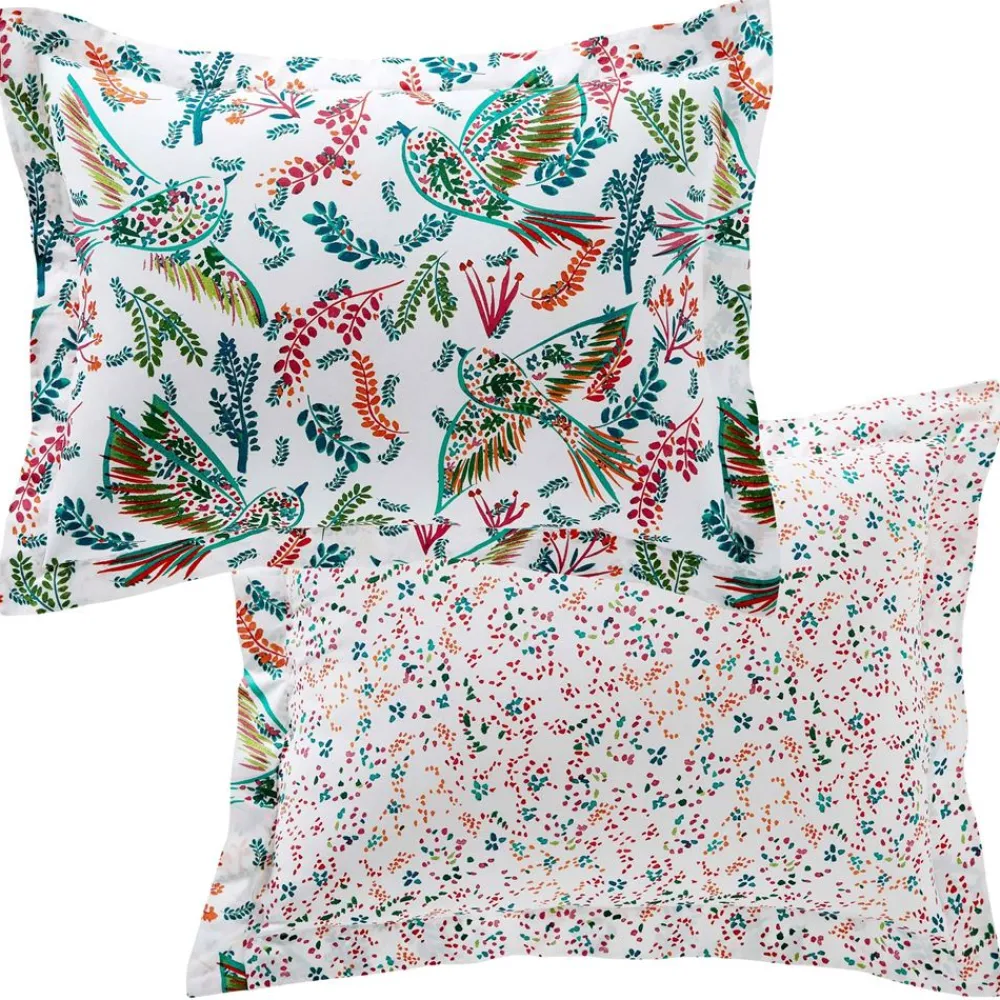 Becquet Linge de lit imprimé oiseaux - CRÉATION< Housse De Couette|Linge De Lit Fantaisie, Linge De Lit Brodé