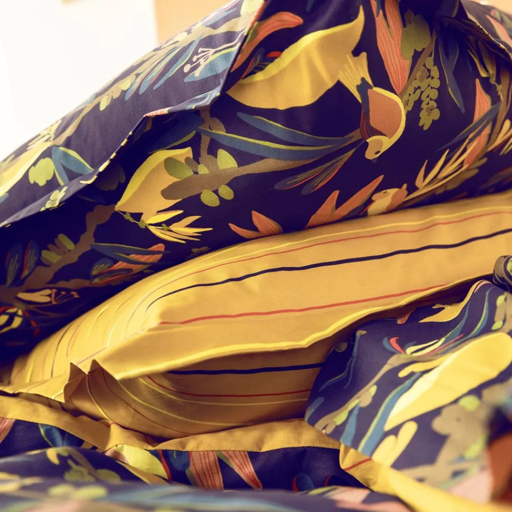 Becquet Linge de lit imprimé thème tropical - CRÉATION< Housse De Couette|Linge De Lit Fantaisie, Linge De Lit Brodé