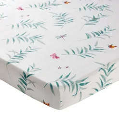 Becquet Linge de lit imprimé végétal et papillons - CRÉATION< Les Matières|Housse De Couette