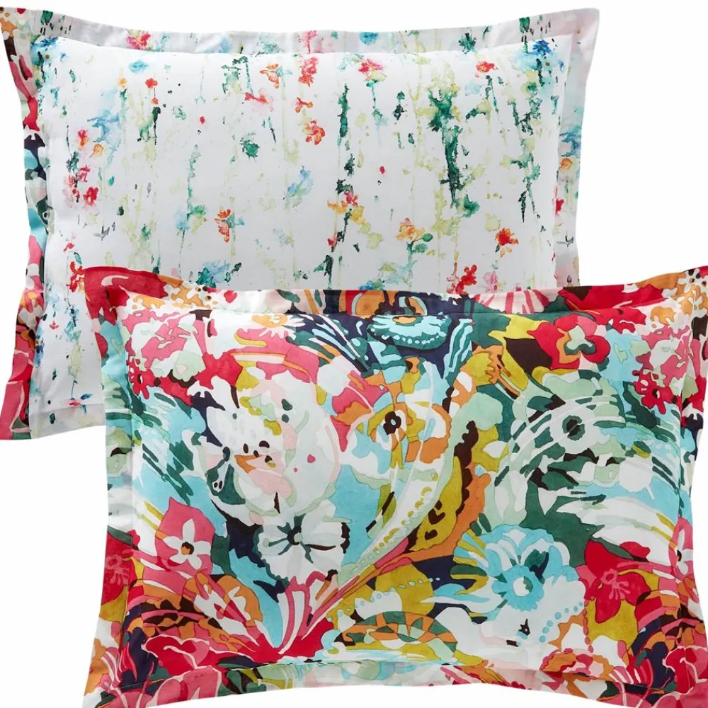 Becquet Linge de lit motif à fleurs multicolores - CRÉATION< Housse De Couette|Linge De Lit Fantaisie, Linge De Lit Brodé