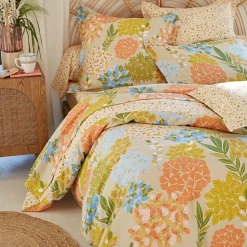 Becquet Linge de lit motif bouquet de fleurs - CRÉATION< Les Matières|Housse De Couette