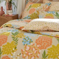Becquet Linge de lit motif bouquet de fleurs - CRÉATION< Les Matières|Housse De Couette