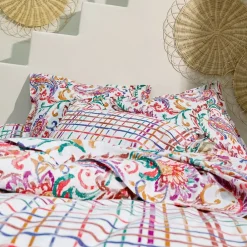 Becquet Linge de lit motif cachemire - CRÉATION< Housse De Couette|Linge De Lit Fantaisie, Linge De Lit Brodé