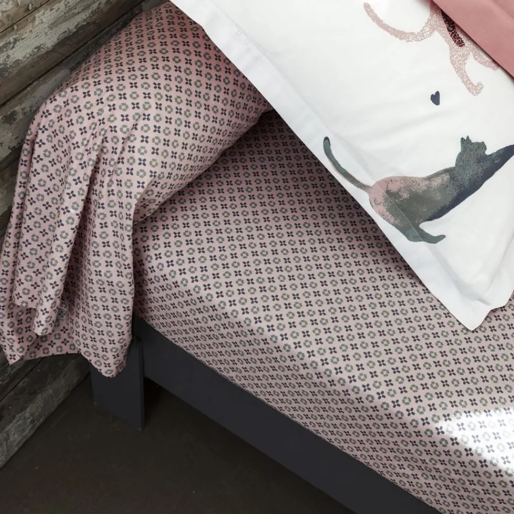 Becquet Linge de lit motif chats - CRÉATION< Les Matières|Housse De Couette