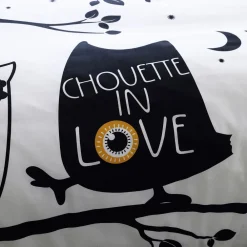 Becquet Linge de lit motif chouettes - CRÉATION<Enfant Linge De Lit Ado, Housse De Couette|Les Matières