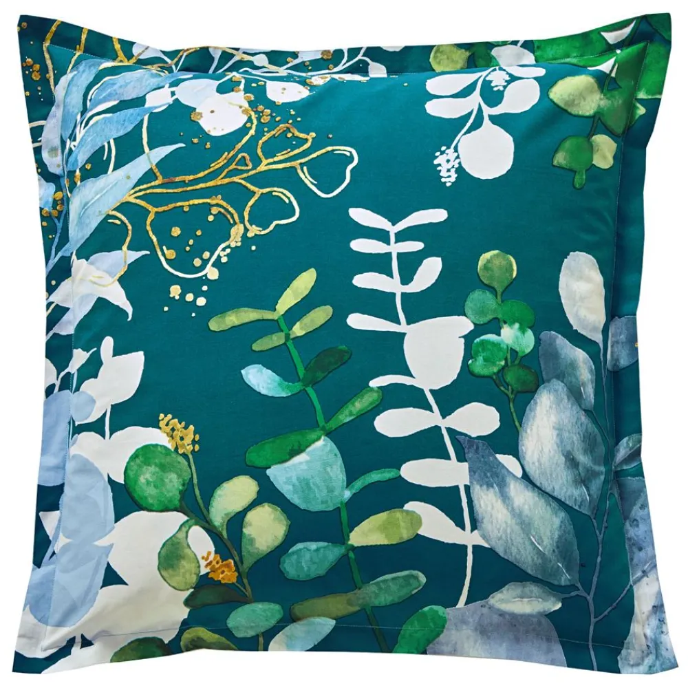 Becquet Linge de lit motif eucalyptus - CRÉATION< Housse De Couette|Linge De Lit Fantaisie, Linge De Lit Brodé
