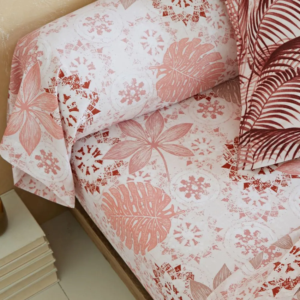 Becquet Linge de lit motif exotique - CRÉATION< Housse De Couette|Linge De Lit Fantaisie, Linge De Lit Brodé