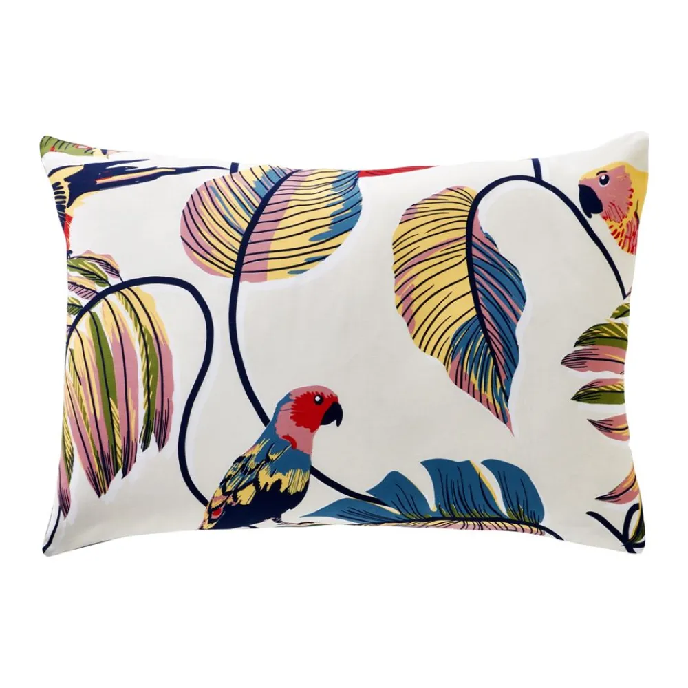Becquet Linge de lit motif exotique - CRÉATION< Housse De Couette|Linge De Lit Fantaisie, Linge De Lit Brodé