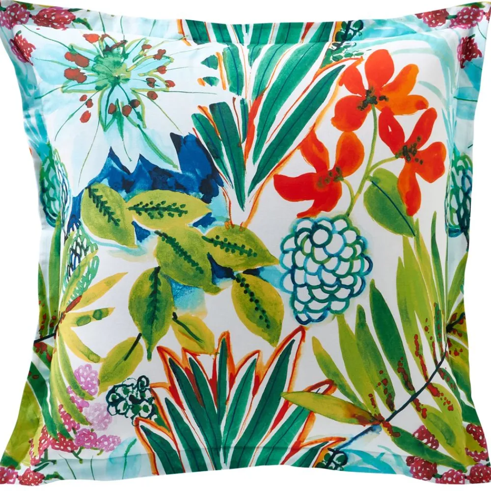 Becquet Linge de lit motif exotique - CRÉATION< Housse De Couette|Linge De Lit Fantaisie, Linge De Lit Brodé
