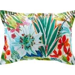 Becquet Linge de lit motif exotique - CRÉATION< Housse De Couette|Linge De Lit Fantaisie, Linge De Lit Brodé