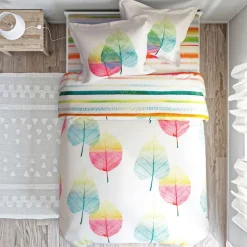 Becquet Linge de lit motif feuilles - CRÉATION<Enfant Linge De Lit Ado, Housse De Couette|Housse De Couette