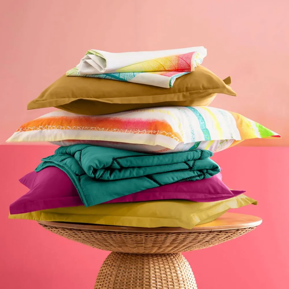 Becquet Linge de lit motif feuilles - CRÉATION<Enfant Linge De Lit Ado, Housse De Couette|Housse De Couette