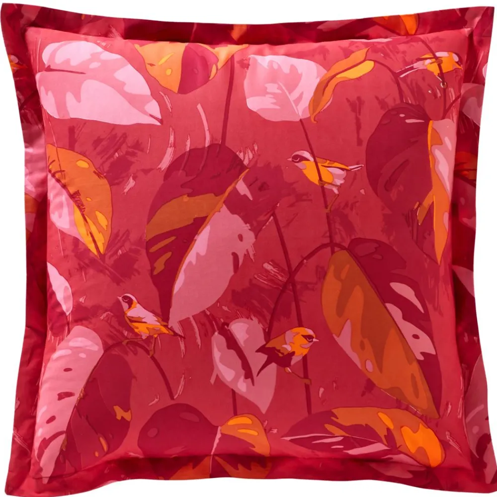 Becquet Linge de lit motif feuilles et oiseaux - CRÉATION< Housse De Couette|Linge De Lit Fantaisie, Linge De Lit Brodé