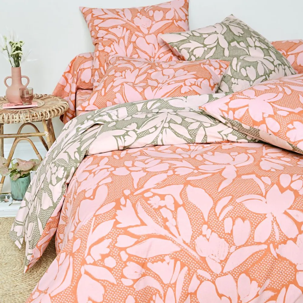 Becquet Linge de lit motif fleurs - CRÉATION< Housse De Couette|Linge De Lit Fantaisie, Linge De Lit Brodé