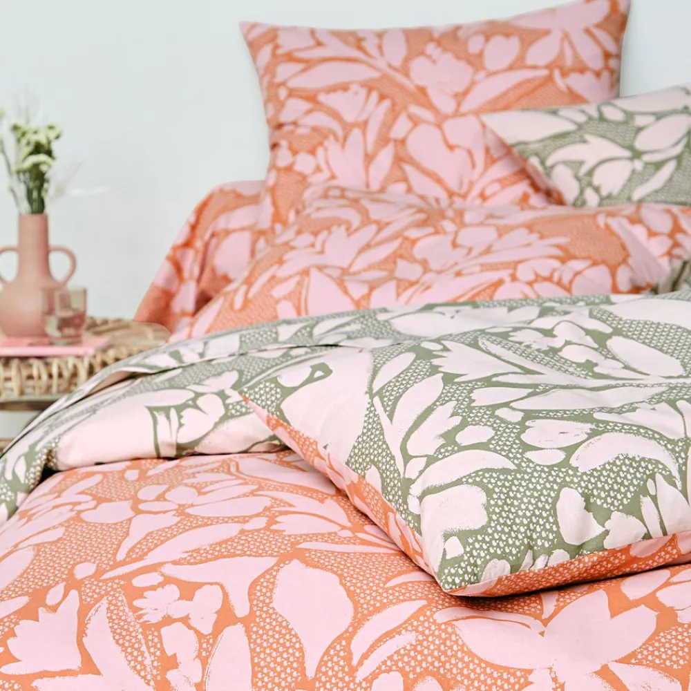 Becquet Linge de lit motif fleurs - CRÉATION< Housse De Couette|Linge De Lit Fantaisie, Linge De Lit Brodé