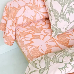Becquet Linge de lit motif fleurs - CRÉATION< Housse De Couette|Linge De Lit Fantaisie, Linge De Lit Brodé