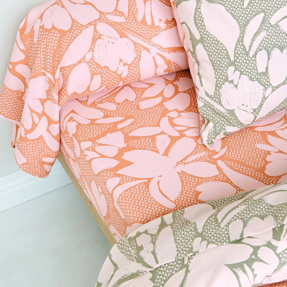 Becquet Linge de lit motif fleurs - CRÉATION< Housse De Couette|Linge De Lit Fantaisie, Linge De Lit Brodé
