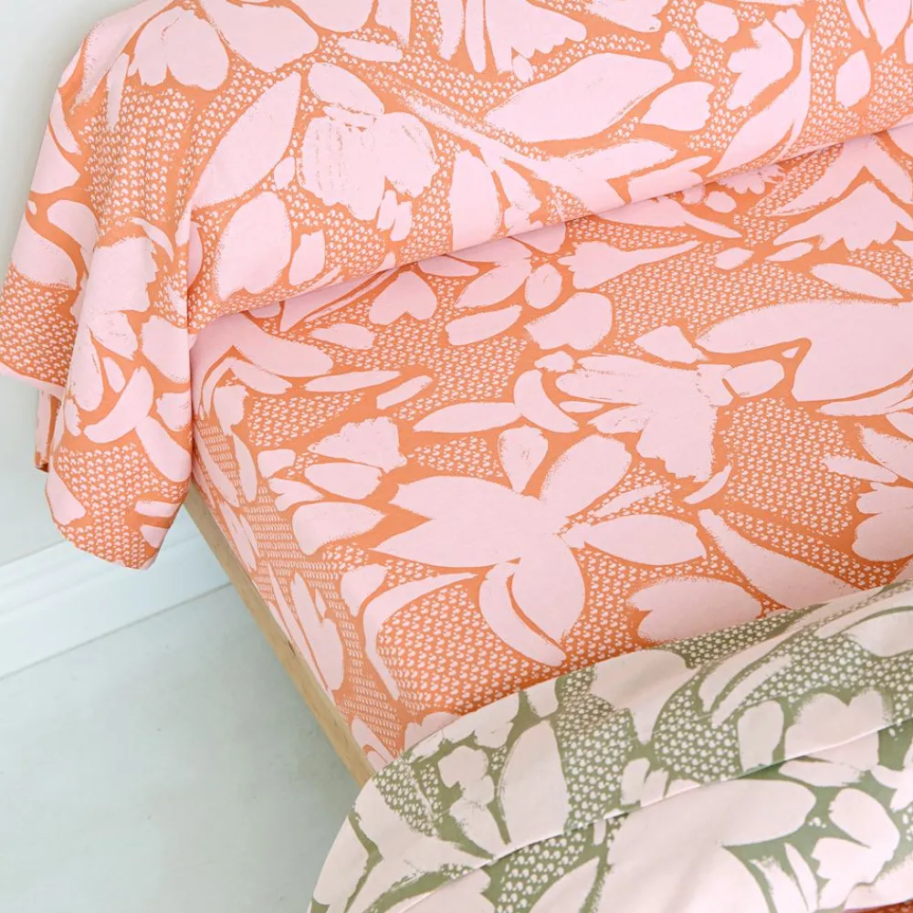 Becquet Linge de lit motif fleurs - CRÉATION< Housse De Couette|Linge De Lit Fantaisie, Linge De Lit Brodé