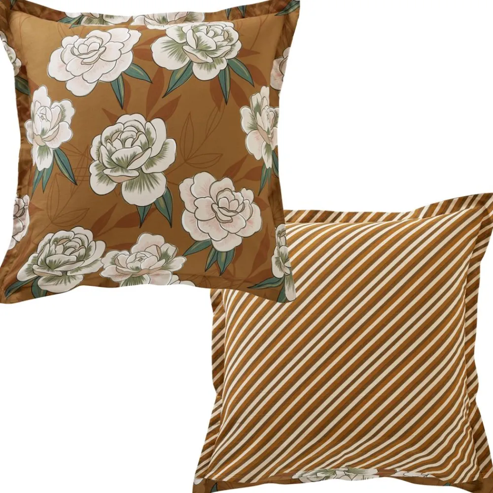 Becquet Linge de lit motif fleurs japonaises - CRÉATION< Housse De Couette|Linge De Lit Fantaisie, Linge De Lit Brodé