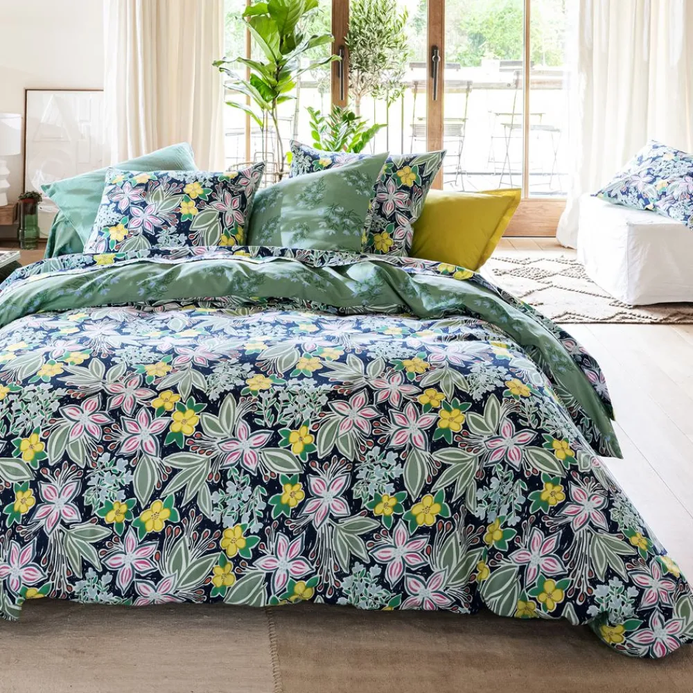Becquet Linge de lit motif fleurs - CRÉATION< Housse De Couette|Linge De Lit Fantaisie, Linge De Lit Brodé