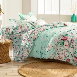 Becquet Linge de lit motif floral - CRÉATION< Housse De Couette|Linge De Lit Fantaisie, Linge De Lit Brodé