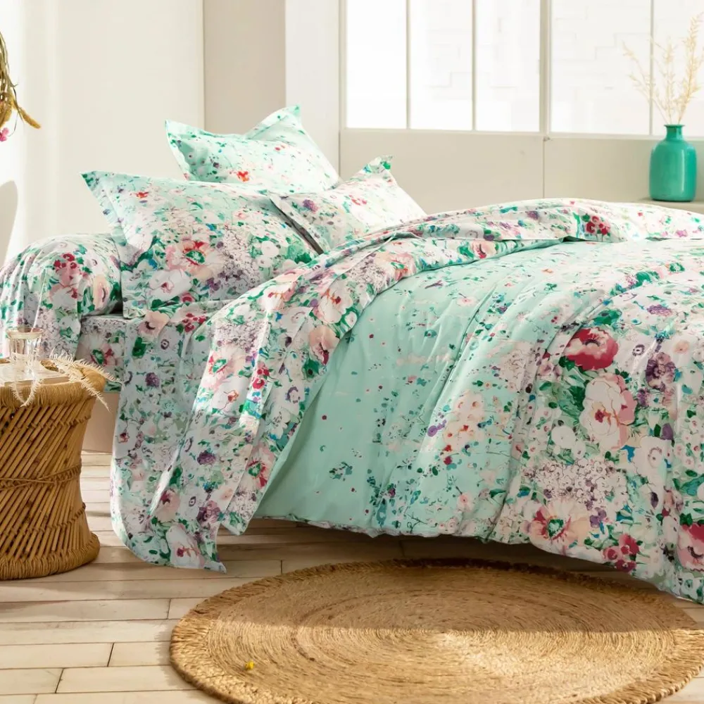Becquet Linge de lit motif floral - CRÉATION< Housse De Couette|Linge De Lit Fantaisie, Linge De Lit Brodé