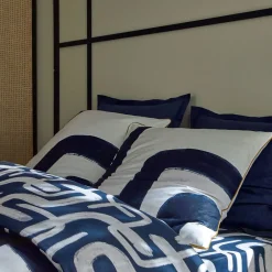 Becquet Linge de lit motif géométrique - CRÉATION< Les Matières|Housse De Couette