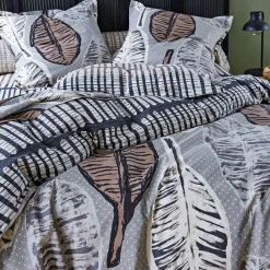 Becquet Linge de lit motif grains de café - CRÉATION< Les Matières|Housse De Couette