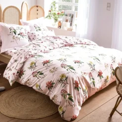 Becquet Linge de lit motif herbier - CRÉATION< Housse De Couette|Linge De Lit Fantaisie, Linge De Lit Brodé