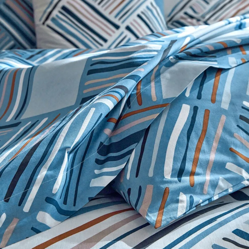 Becquet Linge de lit motif losanges - CRÉATION< Housse De Couette|Linge De Lit Fantaisie, Linge De Lit Brodé