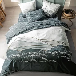 Becquet Linge de lit motif montagne enneigée - CRÉATION<Enfant Linge De Lit Ado, Housse De Couette|Housse De Couette