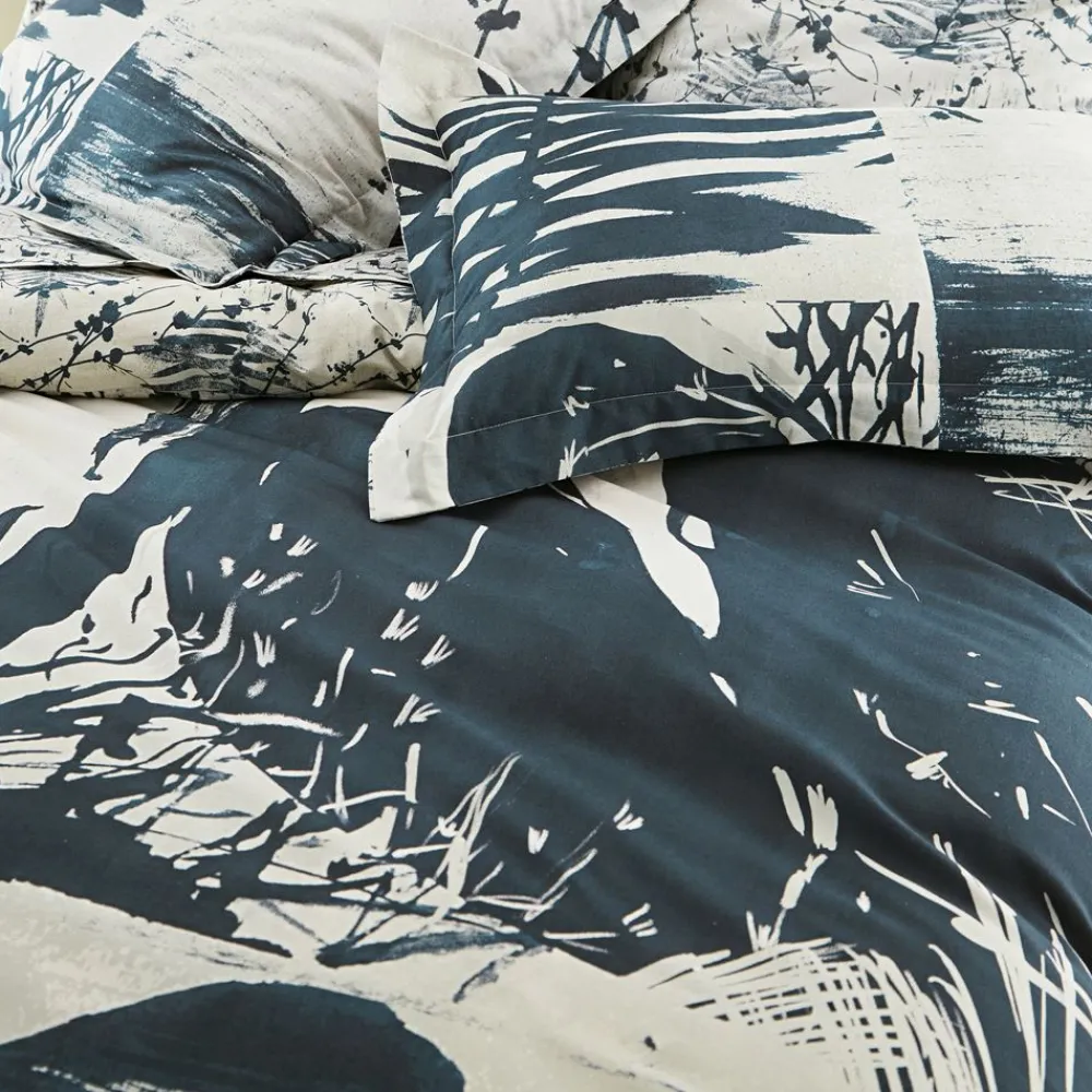 Becquet Linge de lit motif ombres - CRÉATION< Les Matières|Housse De Couette