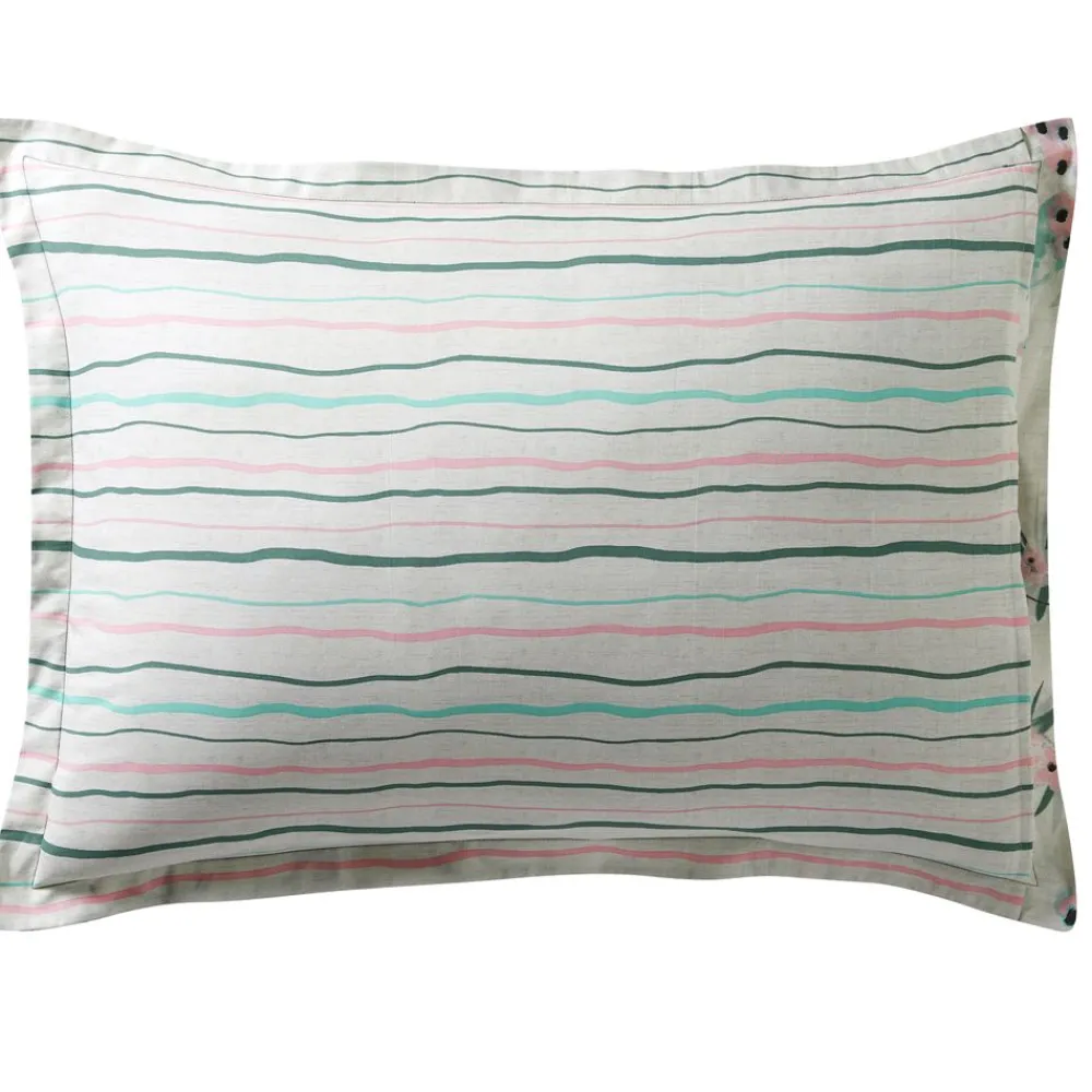 Becquet Linge de lit motif paons et feuillage - CRÉATION< Les Matières|Housse De Couette