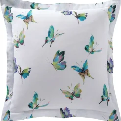 Becquet Linge de lit motif papillons - CRÉATION< Housse De Couette|Linge De Lit Fantaisie, Linge De Lit Brodé