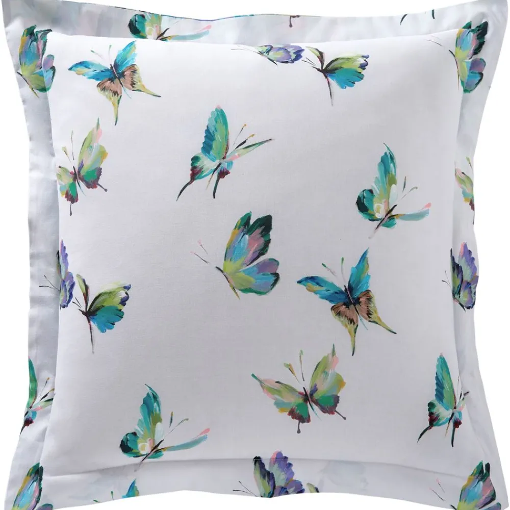 Becquet Linge de lit motif papillons - CRÉATION< Housse De Couette|Linge De Lit Fantaisie, Linge De Lit Brodé