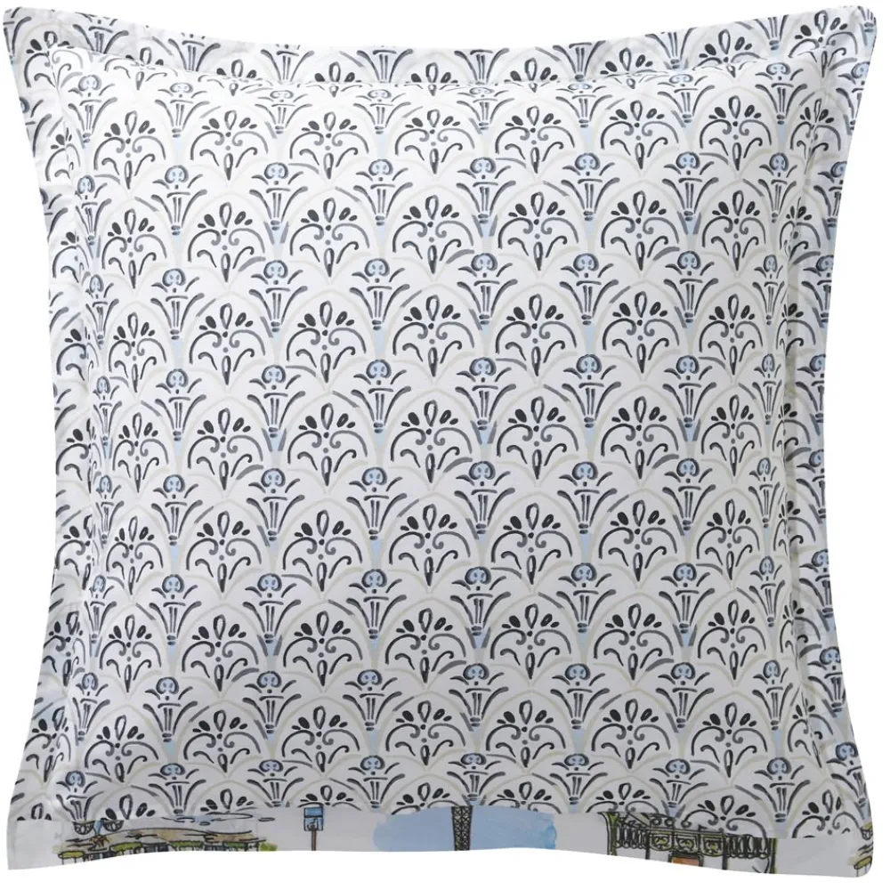 Becquet Linge de lit motif Paris - CRÉATION< Les Matières|Linge De Lit Fantaisie, Linge De Lit Brodé