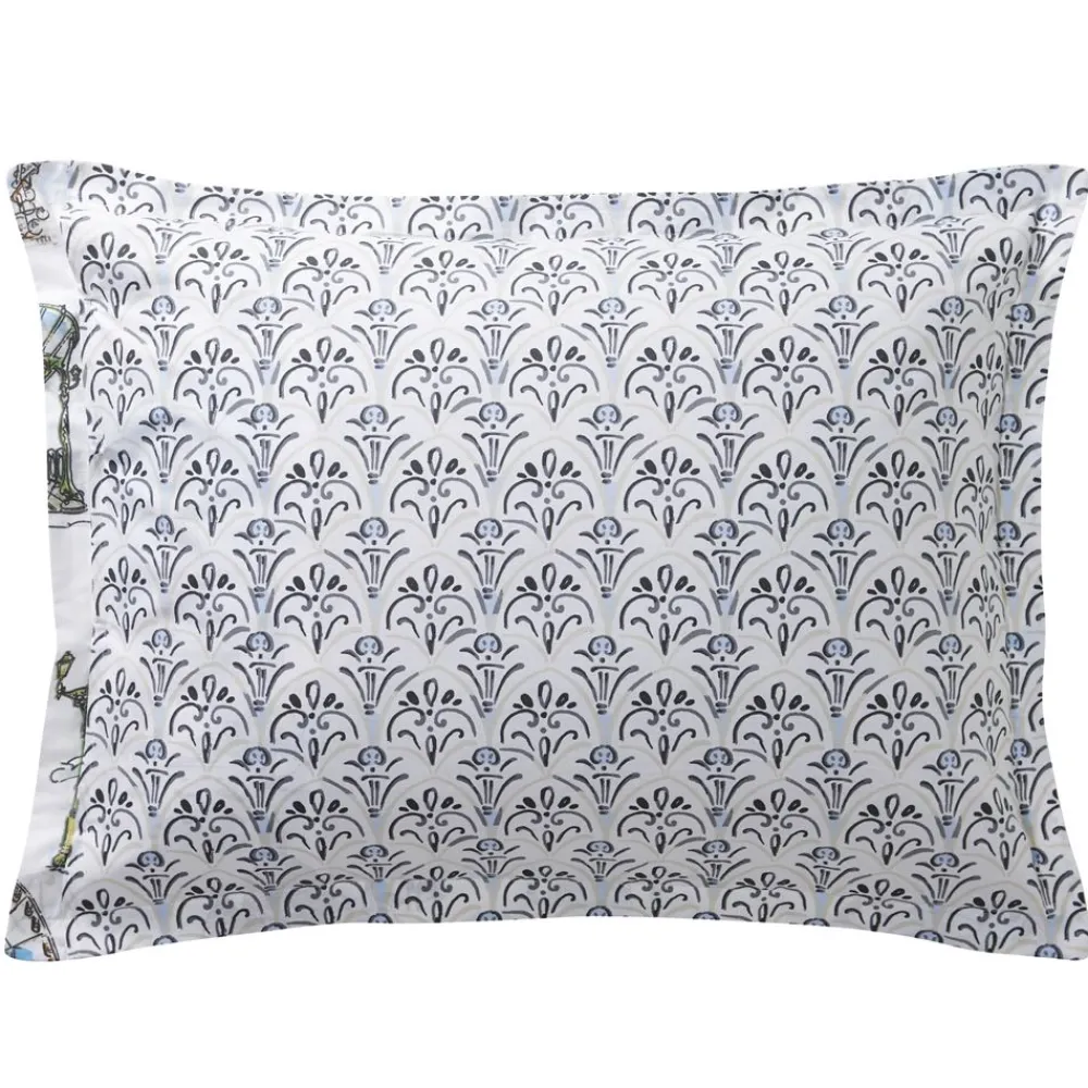 Becquet Linge de lit motif Paris - CRÉATION< Les Matières|Linge De Lit Fantaisie, Linge De Lit Brodé