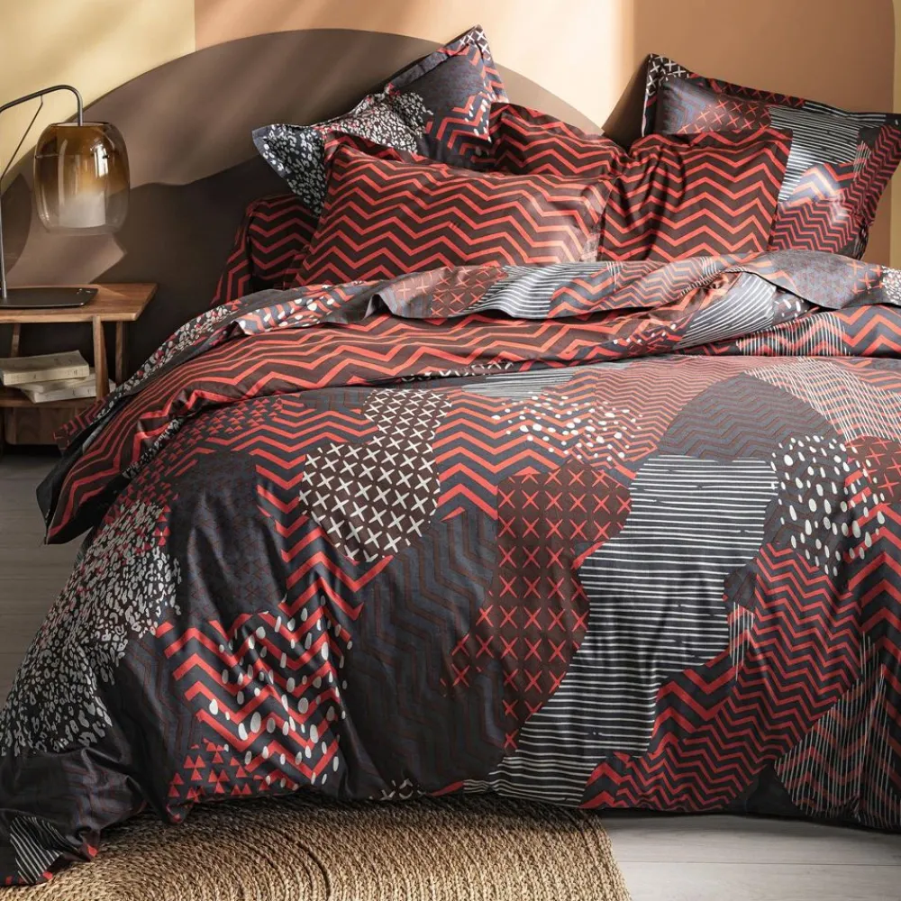Becquet Linge de lit motif patchwork géométrique - CRÉATION<Enfant Linge De Lit Ado, Housse De Couette