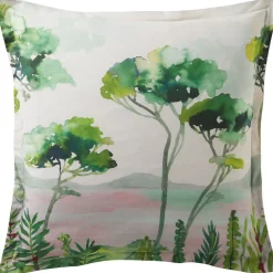 Becquet Linge de lit motif paysage - CRÉATION< Housse De Couette|Linge De Lit Fantaisie, Linge De Lit Brodé