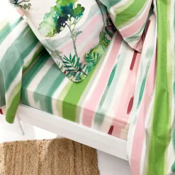 Becquet Linge de lit motif paysage - CRÉATION< Housse De Couette|Linge De Lit Fantaisie, Linge De Lit Brodé