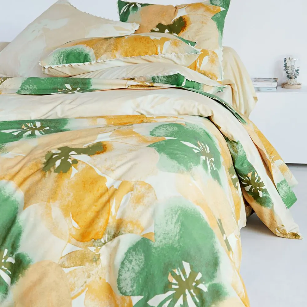 Becquet Linge de lit motif pétales - CRÉATION< Housse De Couette|Linge De Lit Fantaisie, Linge De Lit Brodé