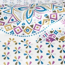 Becquet Linge de lit motif rosaces - CRÉATION<Enfant Linge De Lit Ado, Housse De Couette|Linge De Lit Fantaisie, Linge De Lit Brodé