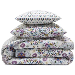 Becquet Linge de lit motif rosaces - CRÉATION<Enfant Linge De Lit Ado, Housse De Couette|Linge De Lit Fantaisie, Linge De Lit Brodé