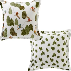 Becquet Linge de lit motif sports d'hiver - CRÉATION< Les Matières|Housse De Couette