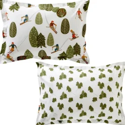Becquet Linge de lit motif sports d'hiver - CRÉATION< Les Matières|Housse De Couette